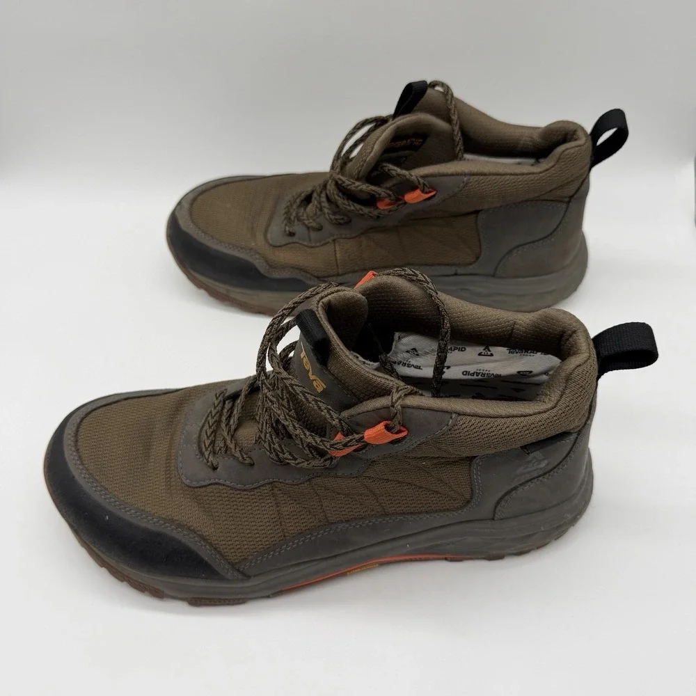 Teva RapiD Proof Mid Hiking Boots Men's 10.5 Brown Waterproof Vibram